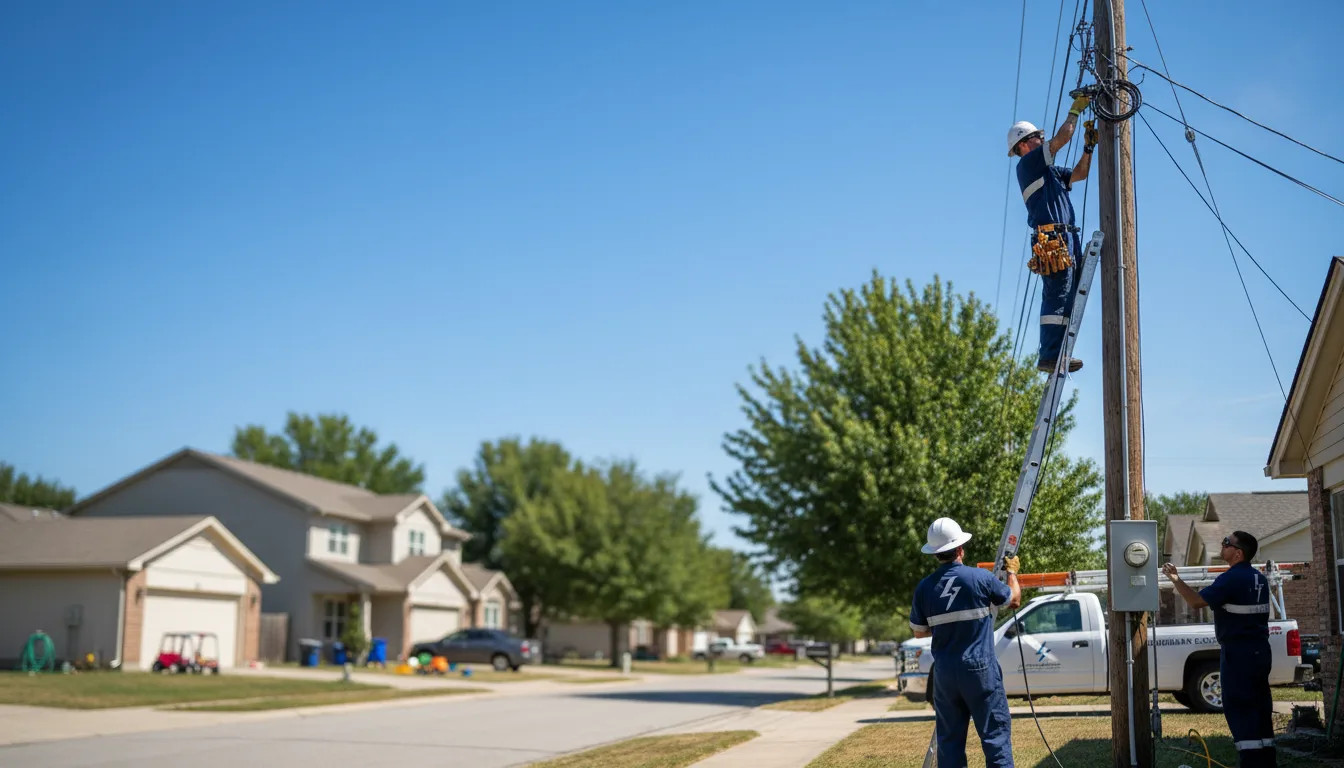 Residential electrician providing installation services in Cedar Park, TX